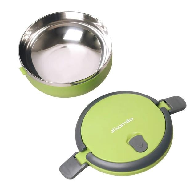 Ланч бокс Kamille KM-2105 700 мл Зелений - фото 2 Ланч бокс Kamille KM-2105 700 мл Зелений - фото 2