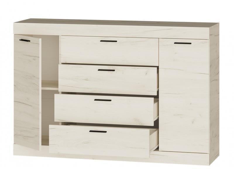 Комод Эверест Соната-8 1400х380х940 мм Крафт белый (ЕВ20361)
