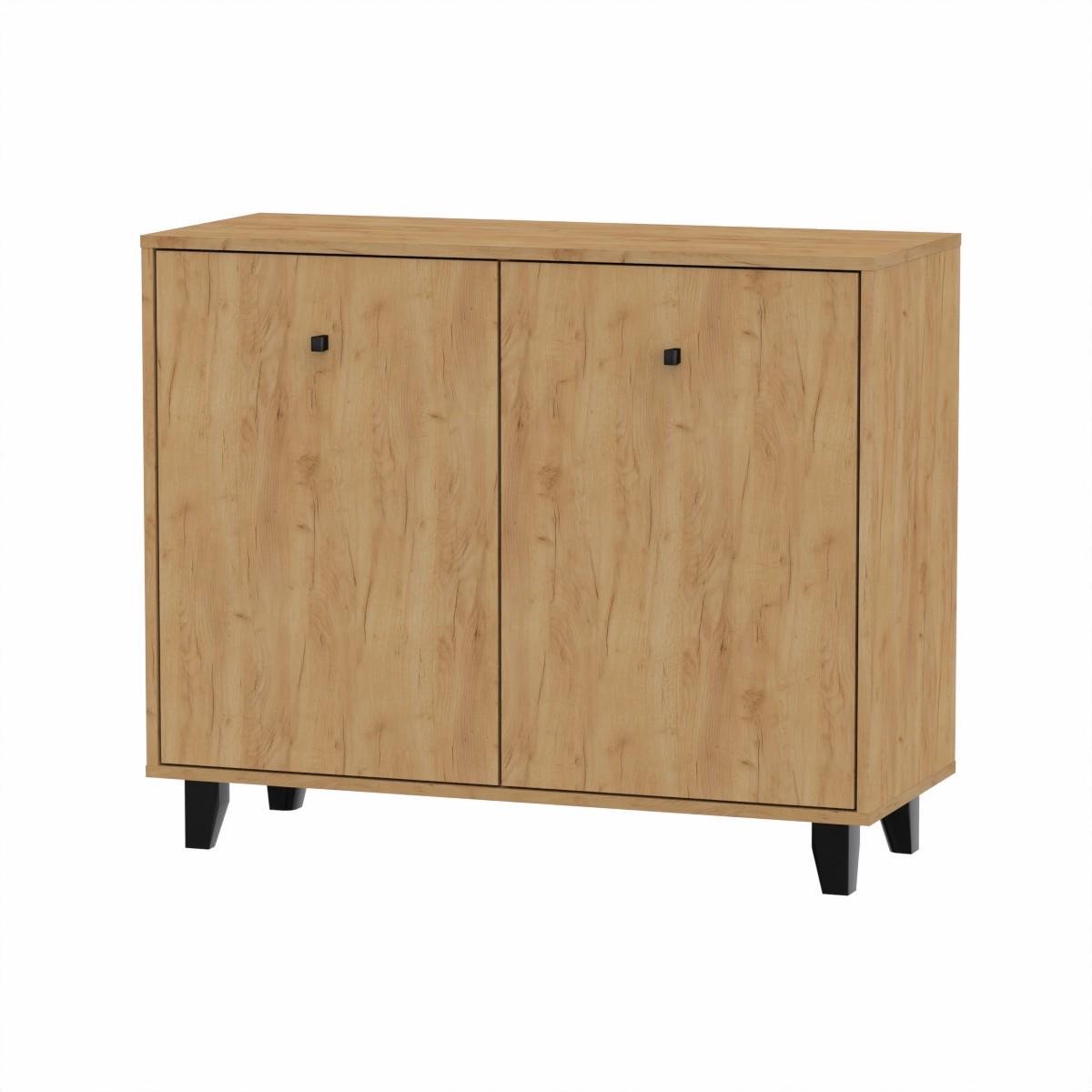 Комод Компанит с 2 дверцами 100х40х82 см Дуб крафт золотой (26914745) - фото 1 Комод Компанит с 2 дверцами 100х40х82 см Дуб крафт золотой (26914745) - фото 1