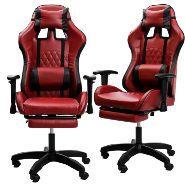 Кресло геймерское Raptor red с подставкой для ног/эргономичной спинкой - фото 6 Кресло геймерское Raptor red с подставкой для ног/эргономичной спинкой - фото 6