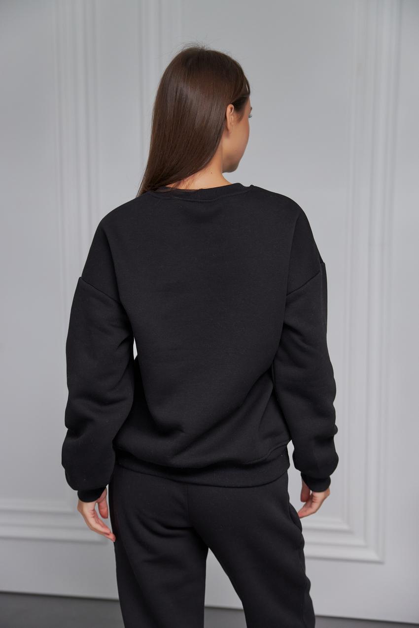 Світшот жіночий Mountains М132.4/2 начіс M Чорний (610-1-61) - фото 4 Світшот жіночий Mountains М132.4/2 начіс M Чорний (610-1-61) - фото 4