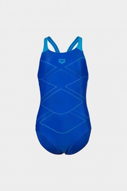 Купальник для девочек Arena MARK V BACK 116 см Синий/Бирюзовый (3468336869598)