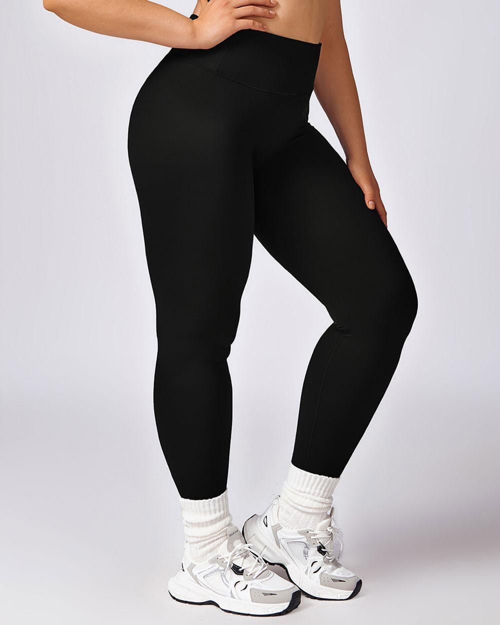Лосины plus size с эффектом push-up 90669 высокая посадка M р. 40/42 Черный (3601101718) Лосины plus size с эффектом push-up 90669 высокая посадка M р. 40/42 Черный (3601101718)
