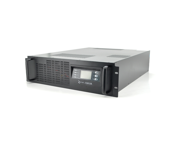 Источник бесперебойного питания Ritar RT-10KS-LCD Online 10 кВА/9 кВт с LCD-дисплеем RS232 USB аккумуляторы 12 В 7,5 Ач Черный (RT-10KS-LCD)