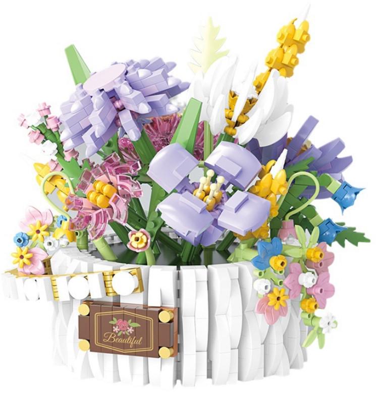 Конструктор Basket of Light серия Provence Прогулка по городу с подсветкой 1466 деталей (2104619317)