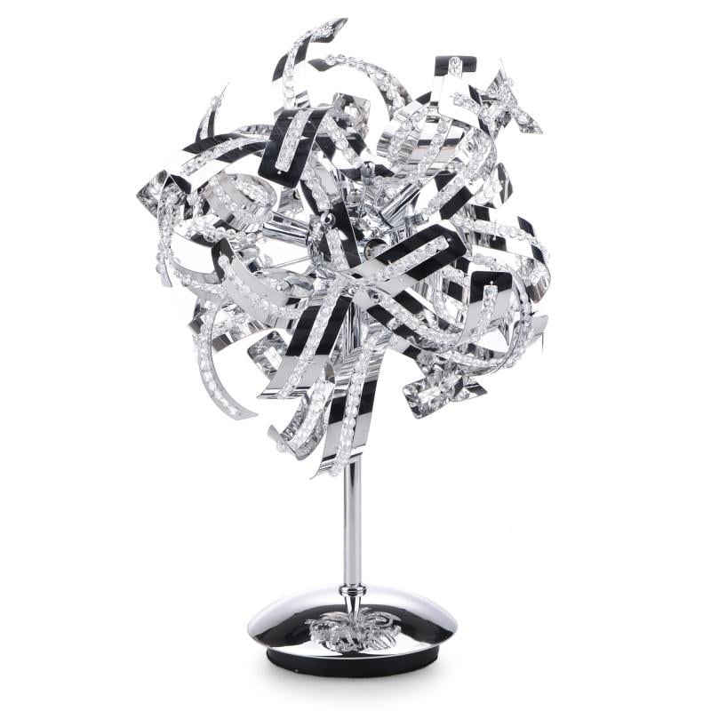 Настольная лампа в современном стиле Brille BR-01 398T/6 G9 CH хромированная