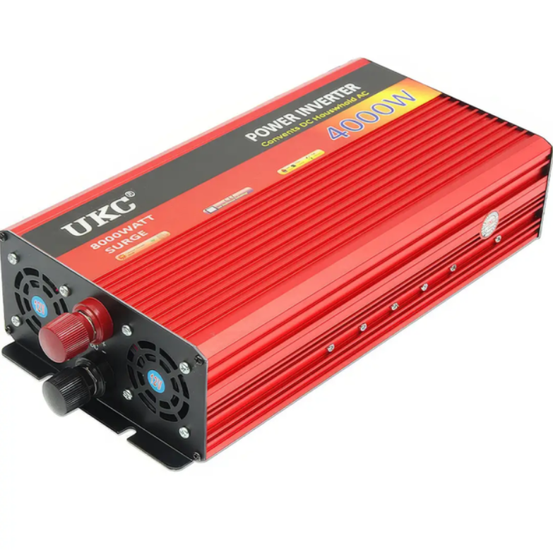 Инвертор преобразователь напряжения 24V-220V с LCD-дисплеем 4000W