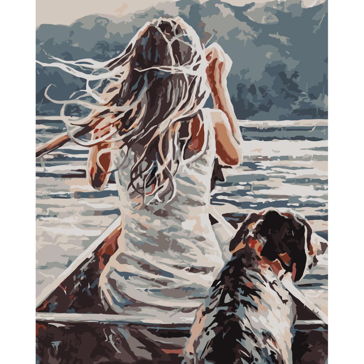 Картина по номерам Strateg Премиум В путешествие с другом 30x40 см (SS-6549)