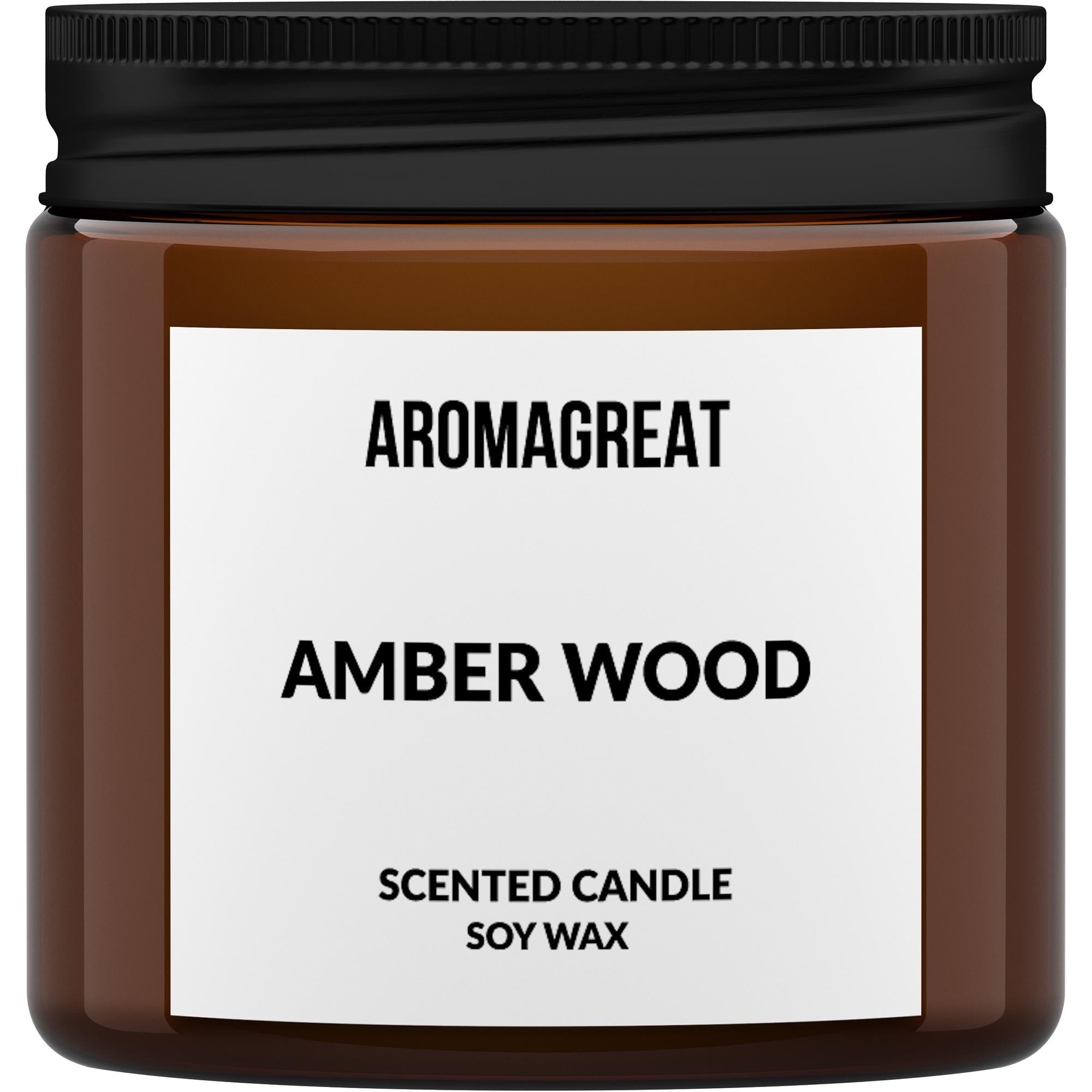 Свеча ароматическая из соевого воска Amber Wood 100 г