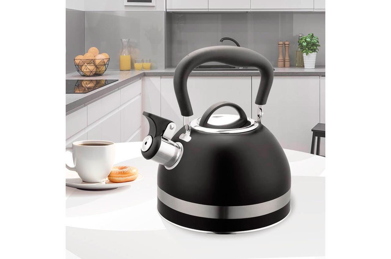 Чайник нержавеющий Maestro 1,8 л Черный (MR-1336-BLACK) - фото 5