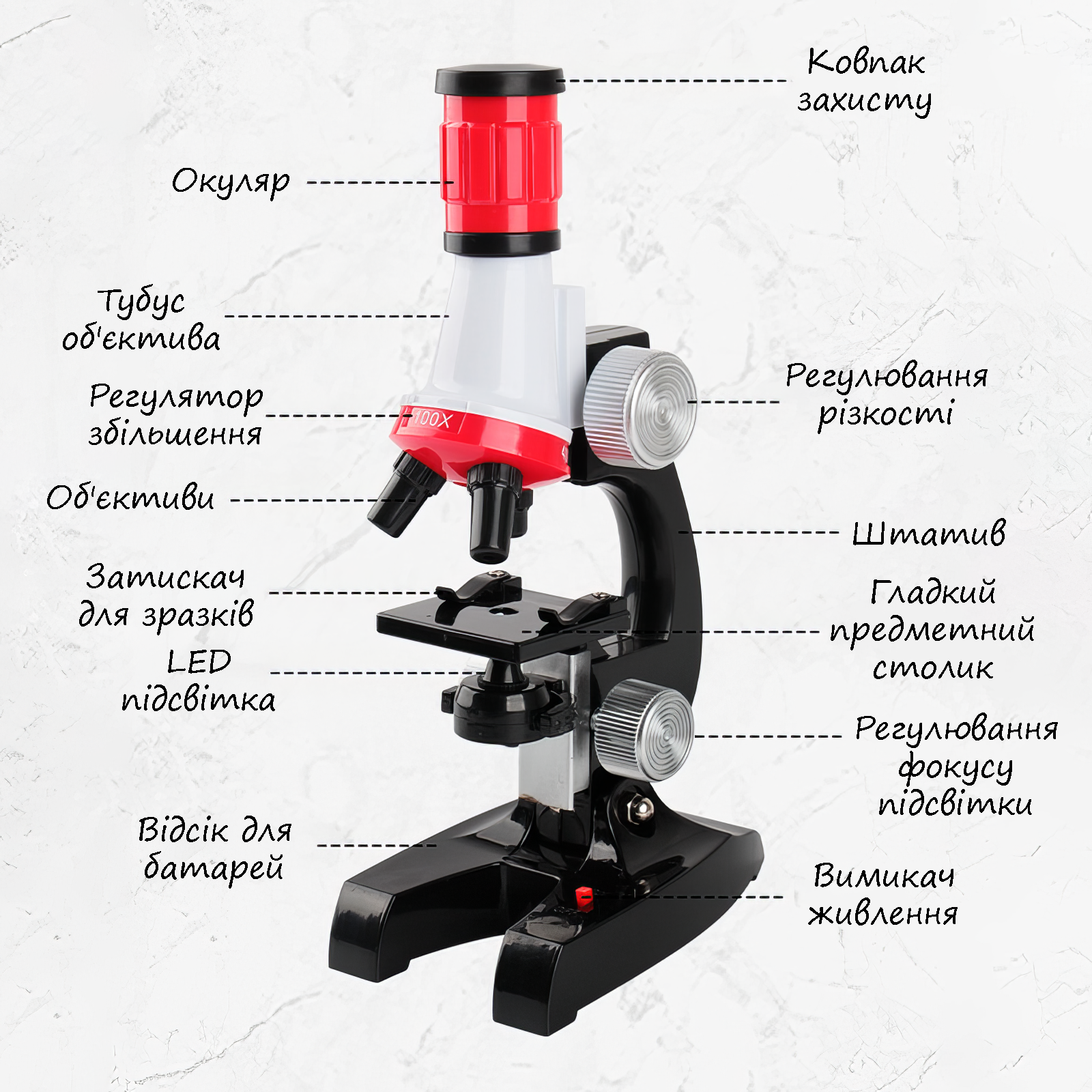 Мікроскоп дитячий Science Microscope з 1200-кратним збільшенням (7765) - фото 8