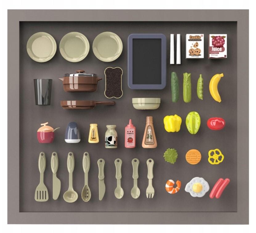 Кухня детская игрушечная для девочки с паром/водой/посудой и имитацией закипания 42 предмета Navy (29308975) - фото 4 Кухня детская игрушечная для девочки с паром/водой/посудой и имитацией закипания 42 предмета Navy (29308975) - фото 4