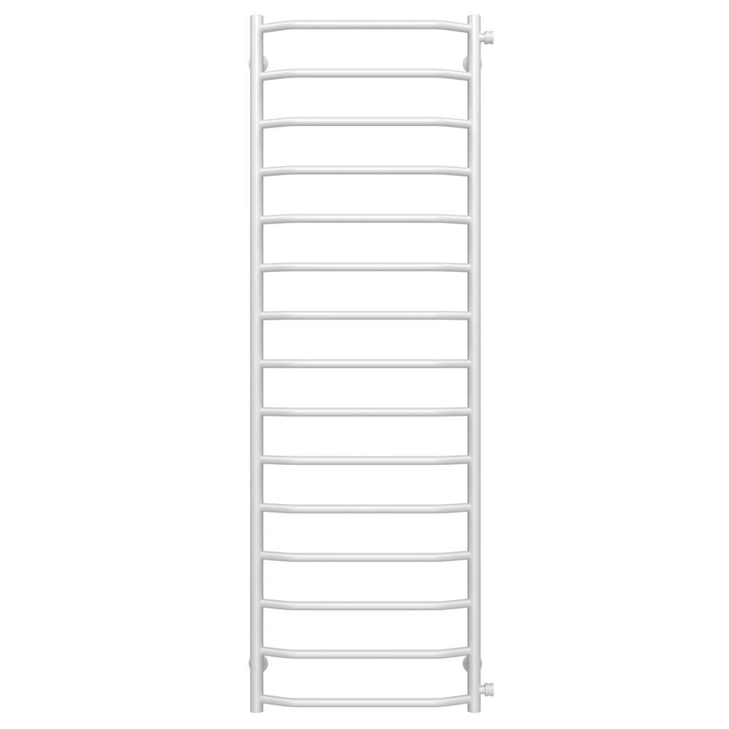 Полотенцесушитель водяной Deffi Трапеция П15 боковое правое подключение нержавеющая сталь 500х1600 мм Белый (C.TR.160.50.15.W.C)