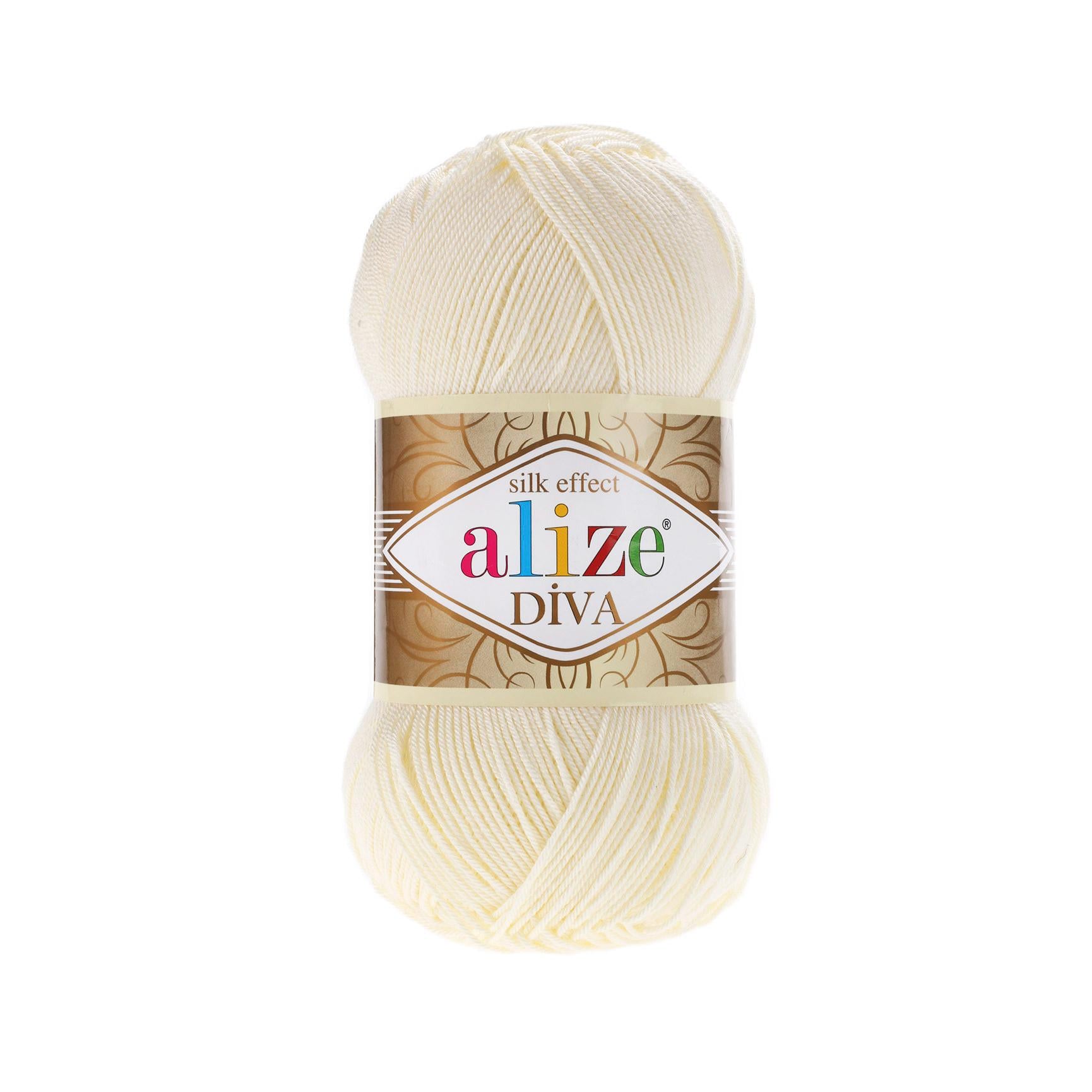 Пряжа Alize Diva 67 молоко (7469)