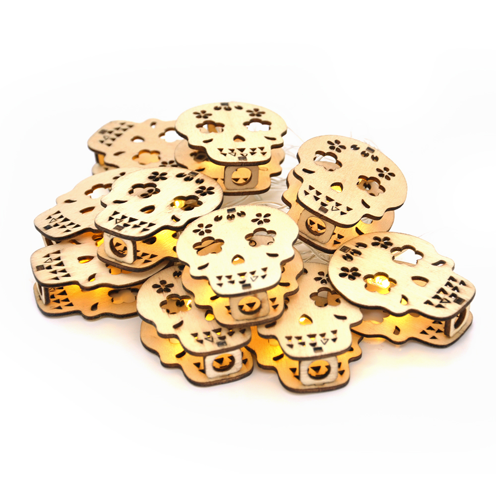 Гирлянда 20 LED Metal Scul 1 режим 5 м Золотистый (25898492)