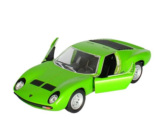 Машинка KT5390W KINSMART Lamborgini Miura P400 SV металл инерция 1:34 в коробке 125 см Зеленый (6903151924017)