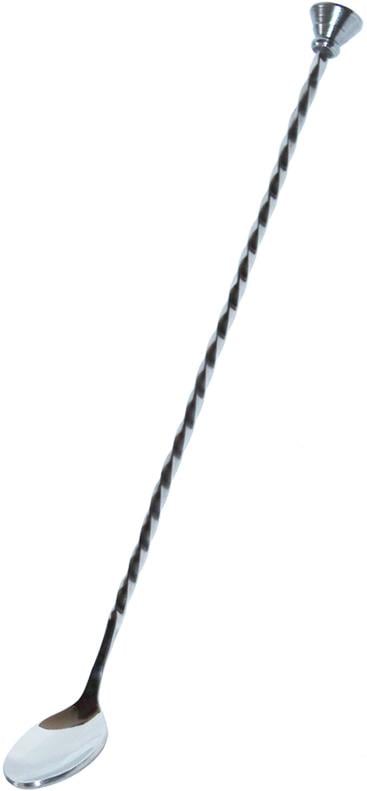 Ложка барна Barpro кручена 28 см з мадлером (EM-2596)