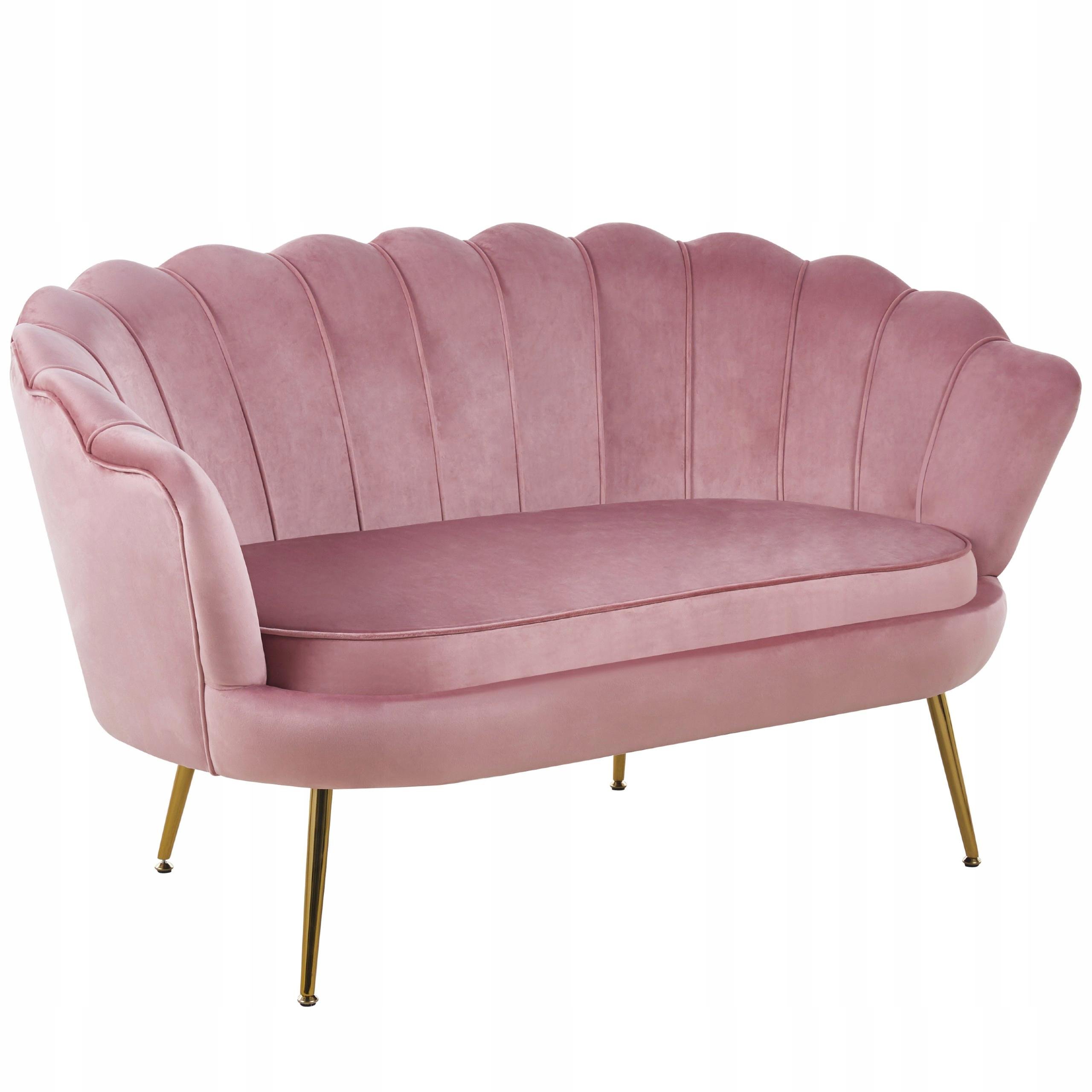 Диван двухместный GLAMOUR TWO-SEATER бархатный Розовый (31019012)