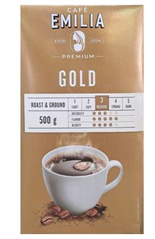 Кава натуральна мелена Emilia Gold 500 г