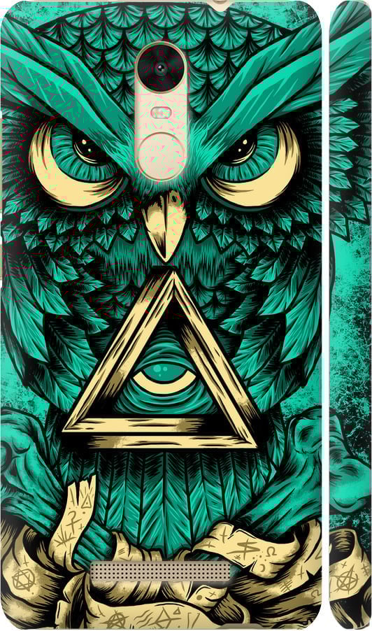 Чохол на Xiaomi Redmi Note 3 Сова Арт-тату (3971c-95-42517)