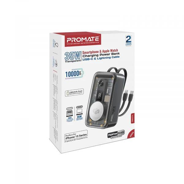 Повербанк Promate Mavrix 10000 mAh 35W Black (mavrix.Black) - фото 10