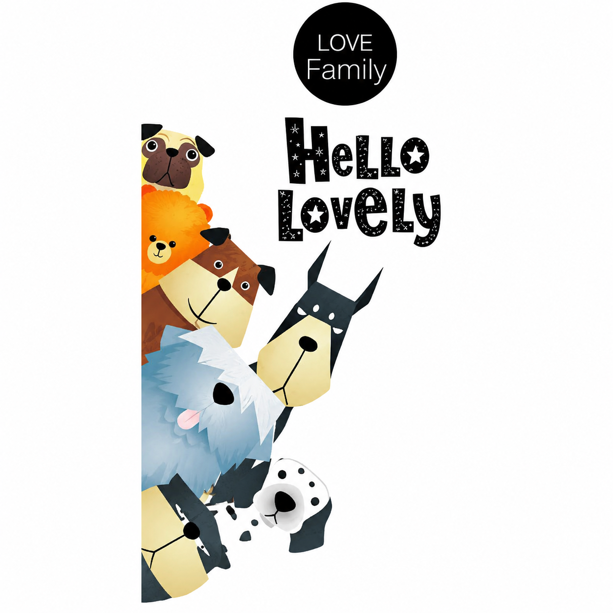 Наклейка 3D в спальню UKC Hello Lovely 1 (2828)