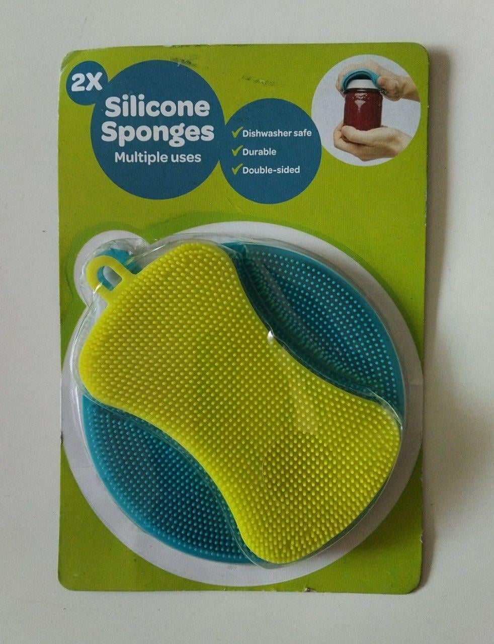 Губки для миття Silicone sponges силіконові 2 шт.