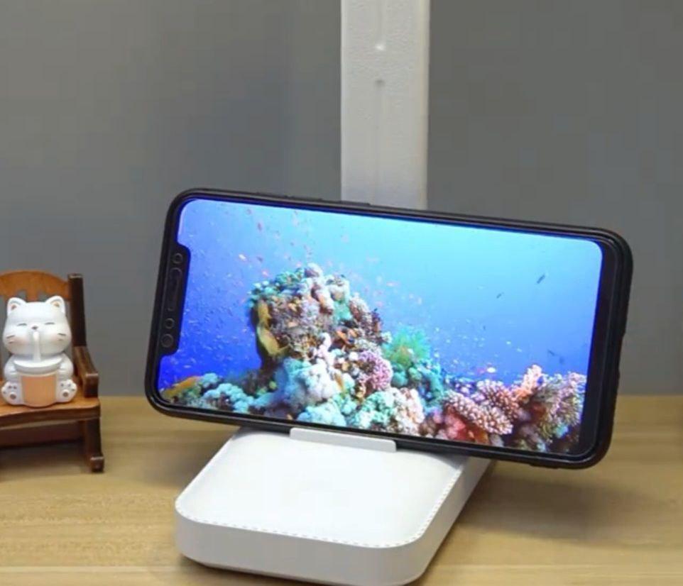 Настольная лампа светодиодная с двумя плафонами и дисплеем (Л-021) - фото 3