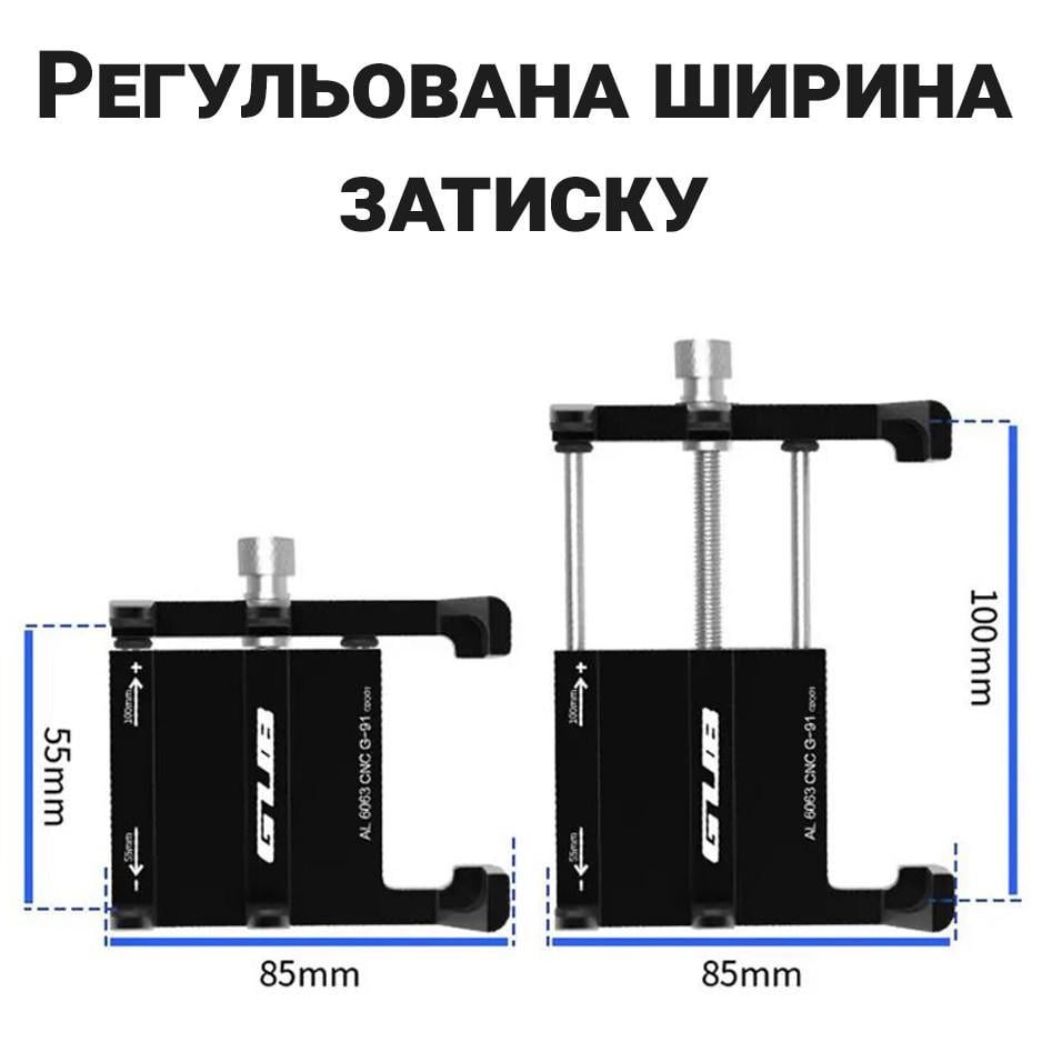 Алюминиевый держатель для смартфона GUB G-91 на руль мотоцикла / велосипеда с USB зарядкой Черный - фото 3 Алюминиевый держатель для смартфона GUB G-91 на руль мотоцикла / велосипеда с USB зарядкой Черный - фото 3