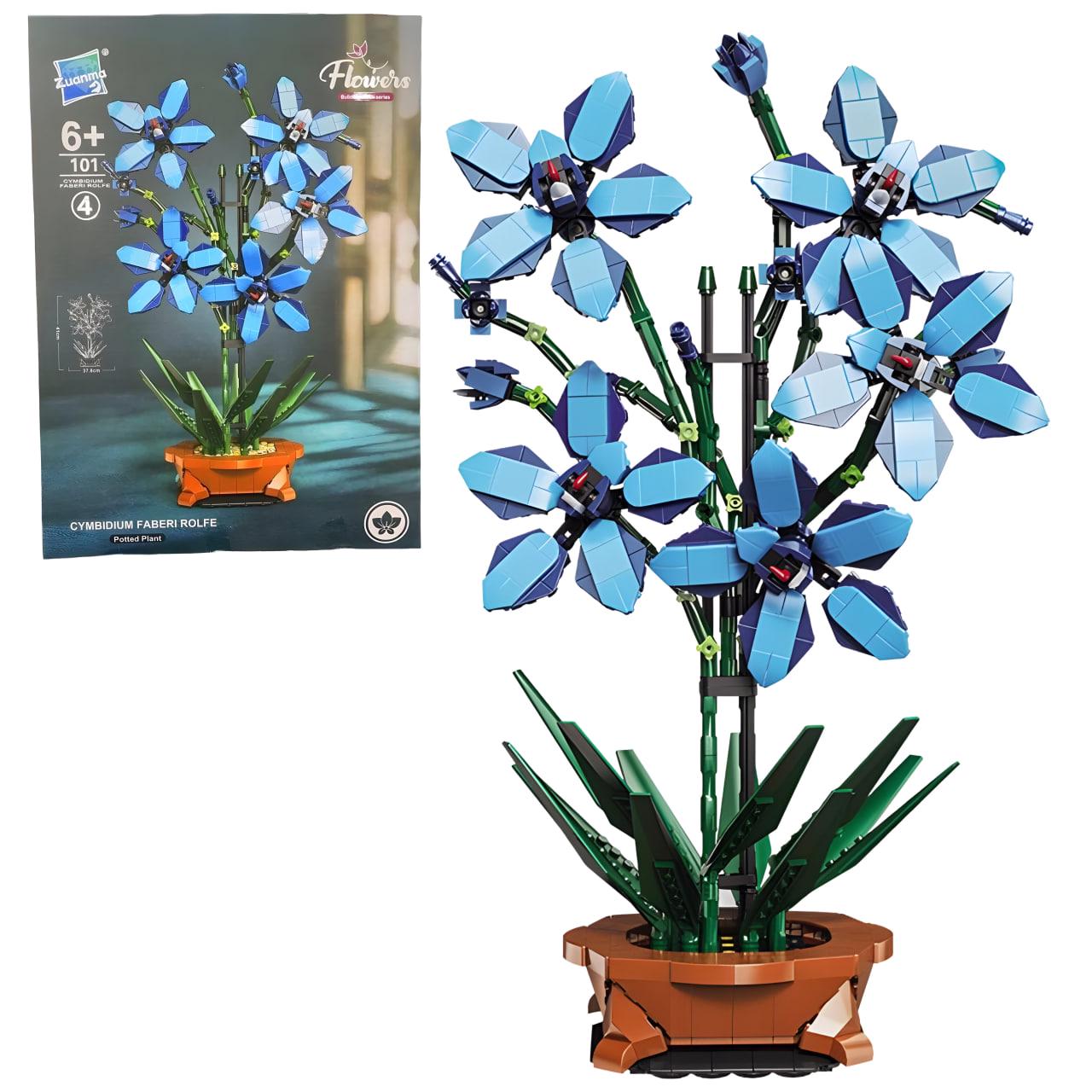 ドイツブルーメンキンダー春　フラワーチルドレン　 3体セット ᐉ 3D-конструктор Flowers Голубой орхидея 1097 деталей (25-127