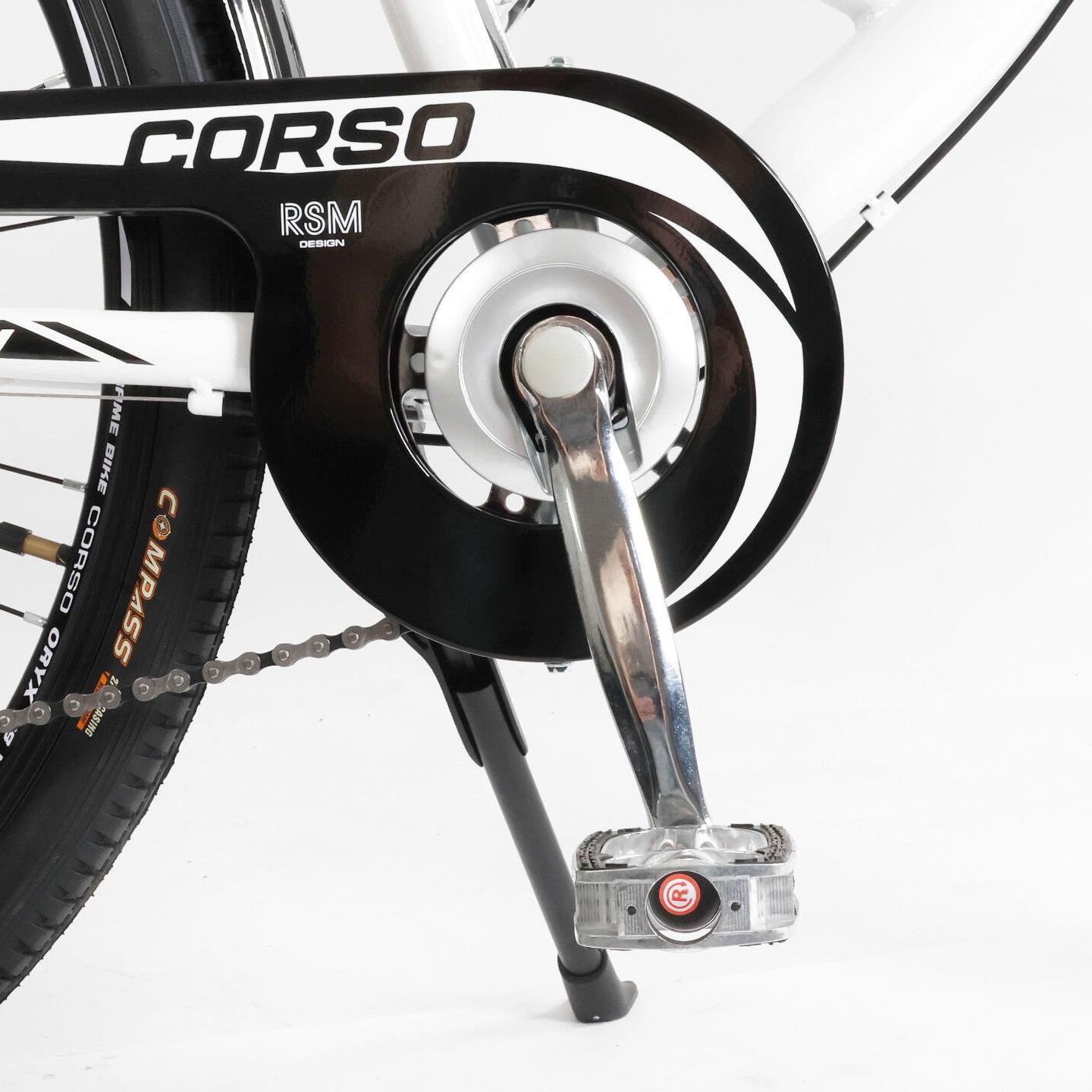 Велосипед городской Corso Liberty с корзиной и багажником рама 20"/28" Белый - фото 9 Велосипед городской Corso Liberty с корзиной и багажником рама 20"/28" Белый - фото 9