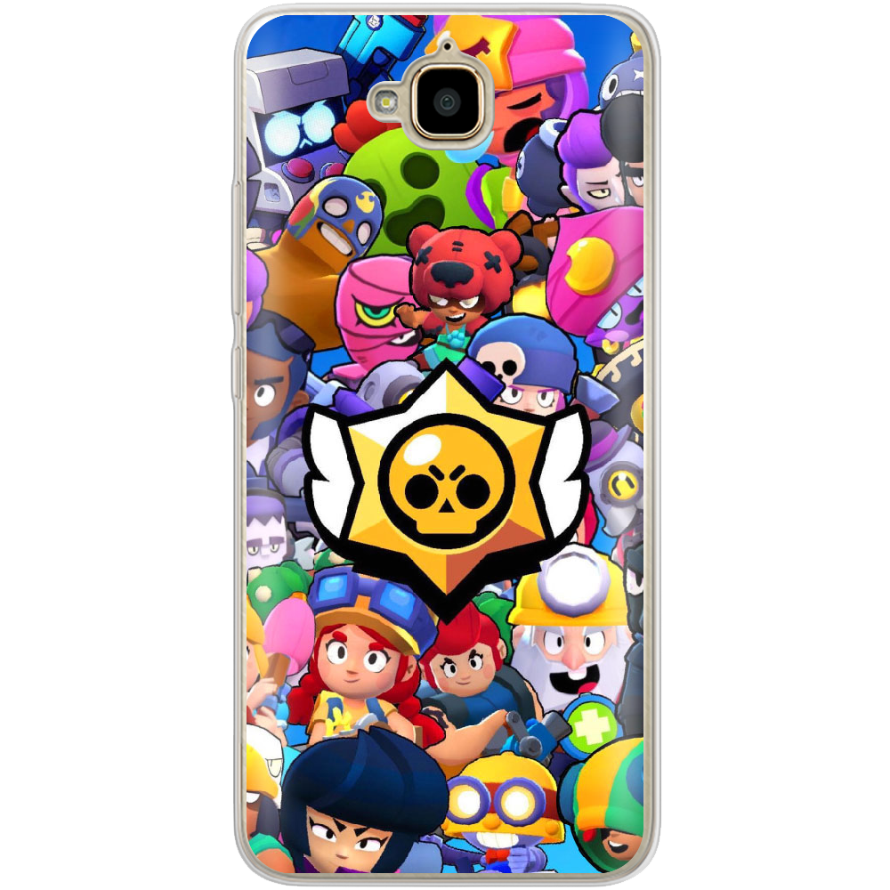 Чехол Boxface Huawei Y6 Pro Brawl Stars Прозрачный силикон (25518-up2389-25518)