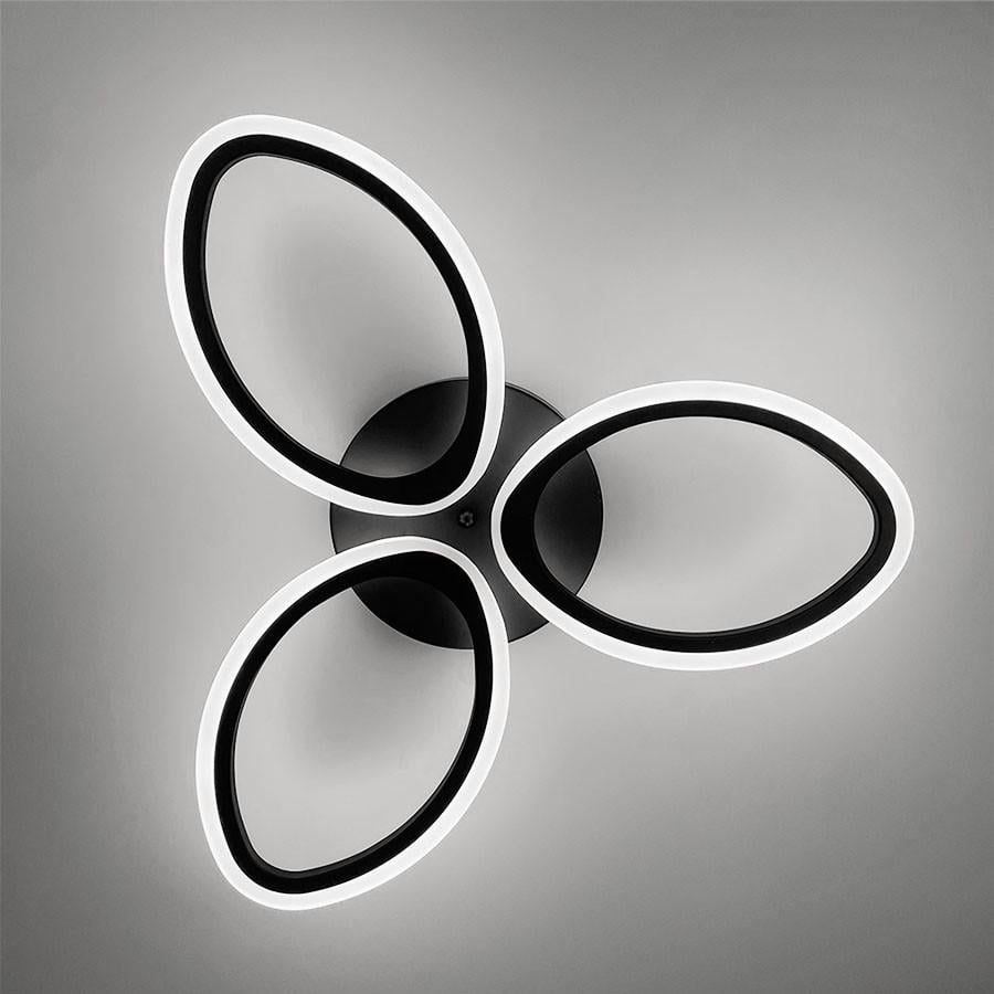 Люстра потолочная на 3 лепестка Черный (A 2404/3 BK)