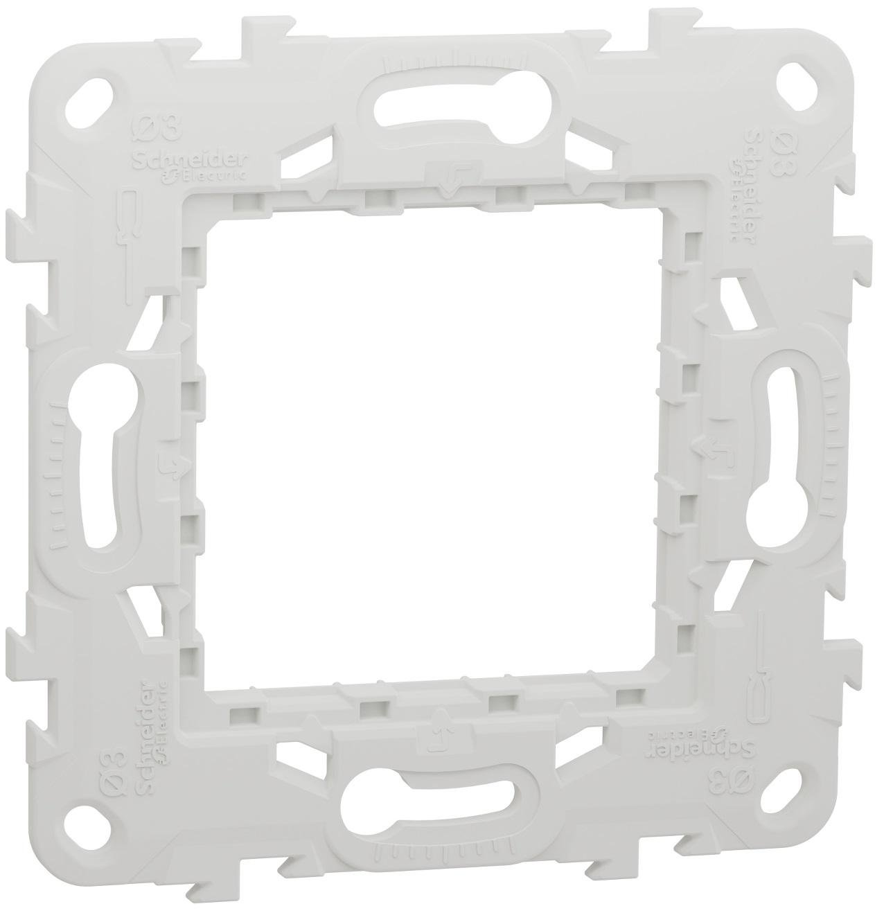 Суппорт Schneider Electric Unica пластиковый 2 модуля (NU7002P)