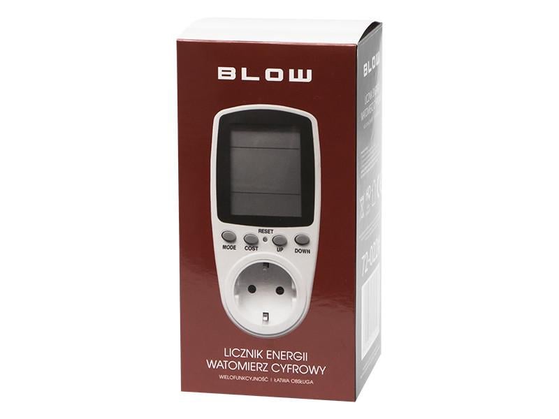 Ватметр електронний Blow W3 16A 3600 Вт в розетку (72-022#) - фото 3 Ватметр електронний Blow W3 16A 3600 Вт в розетку (72-022#) - фото 3