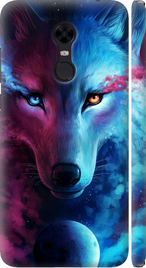 Чехол на Xiaomi Redmi 5 Plus Арт-волк (3999m-1347-42517)