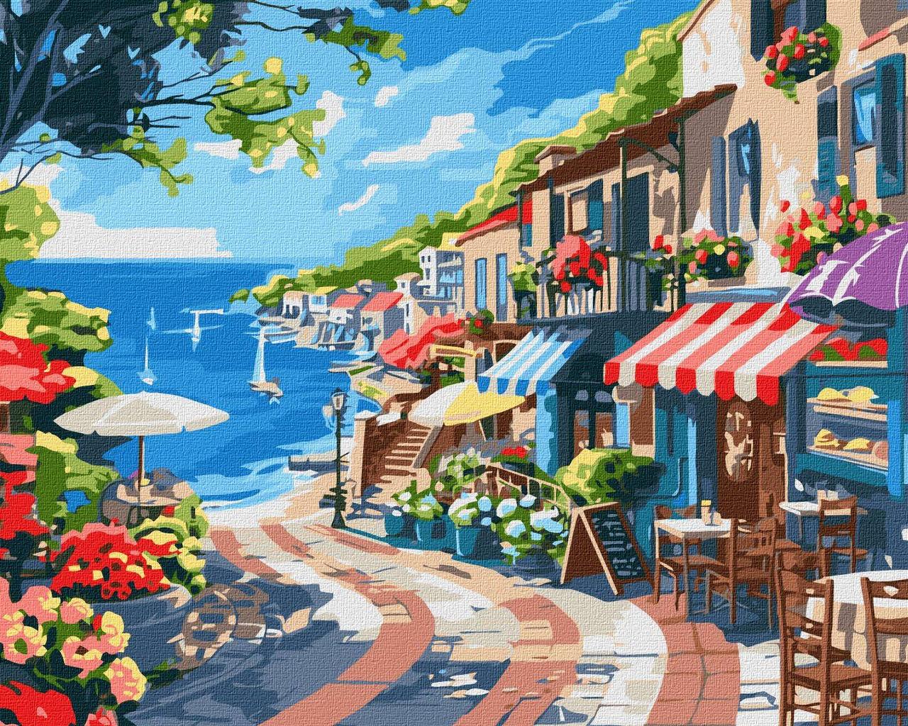 Картина по номерам Ideyka Приморский город 40х50 см (2824287561)