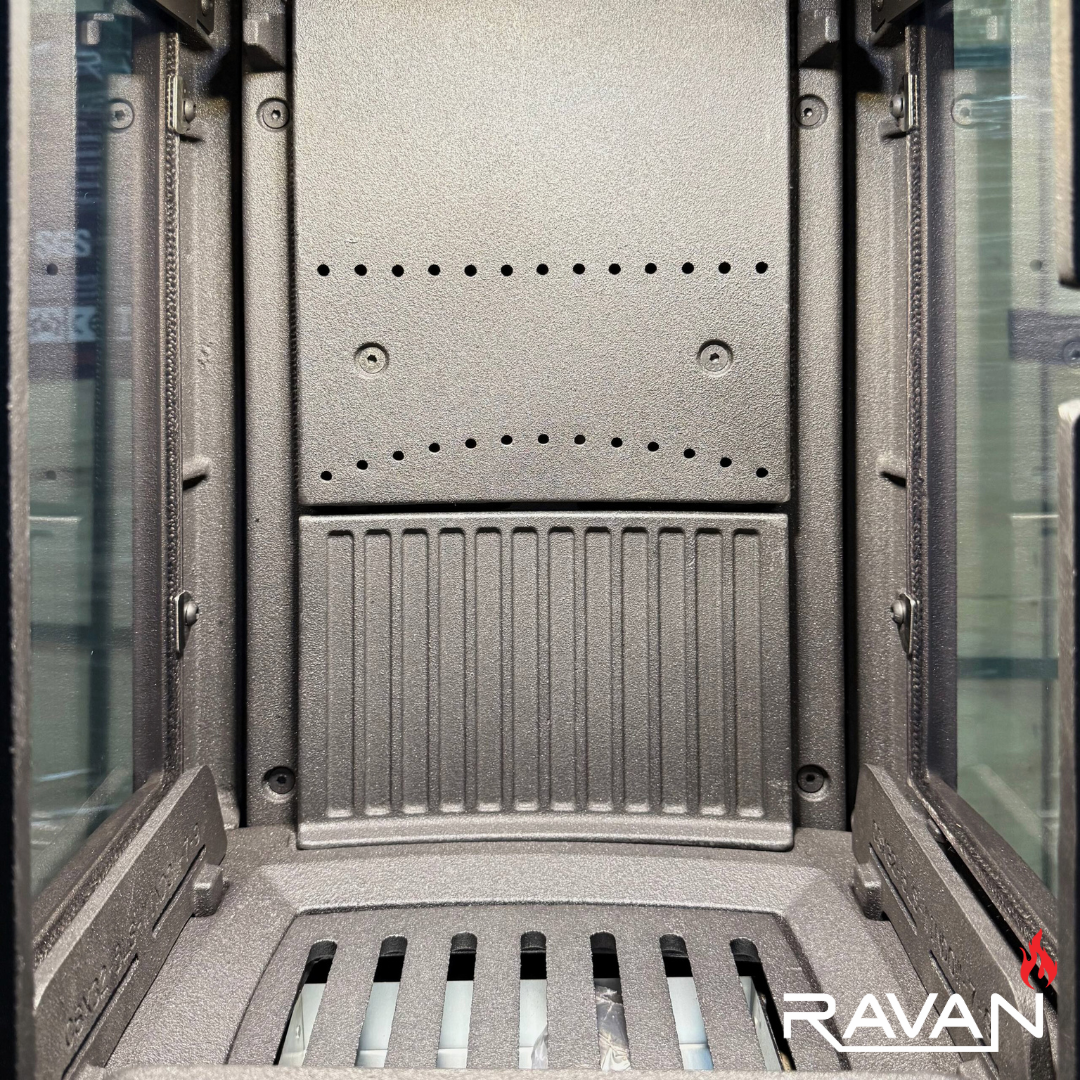 Піч-камін чавунна Ravan Elara на дровах 10 кВт (29190810) - фото 15