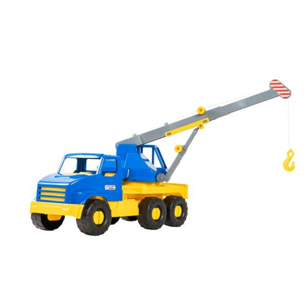 Іграшкова машинка Tigres City Truck Автокран з поліпропілену 47,5 см Блакитно-жовтий (150-98-39396)