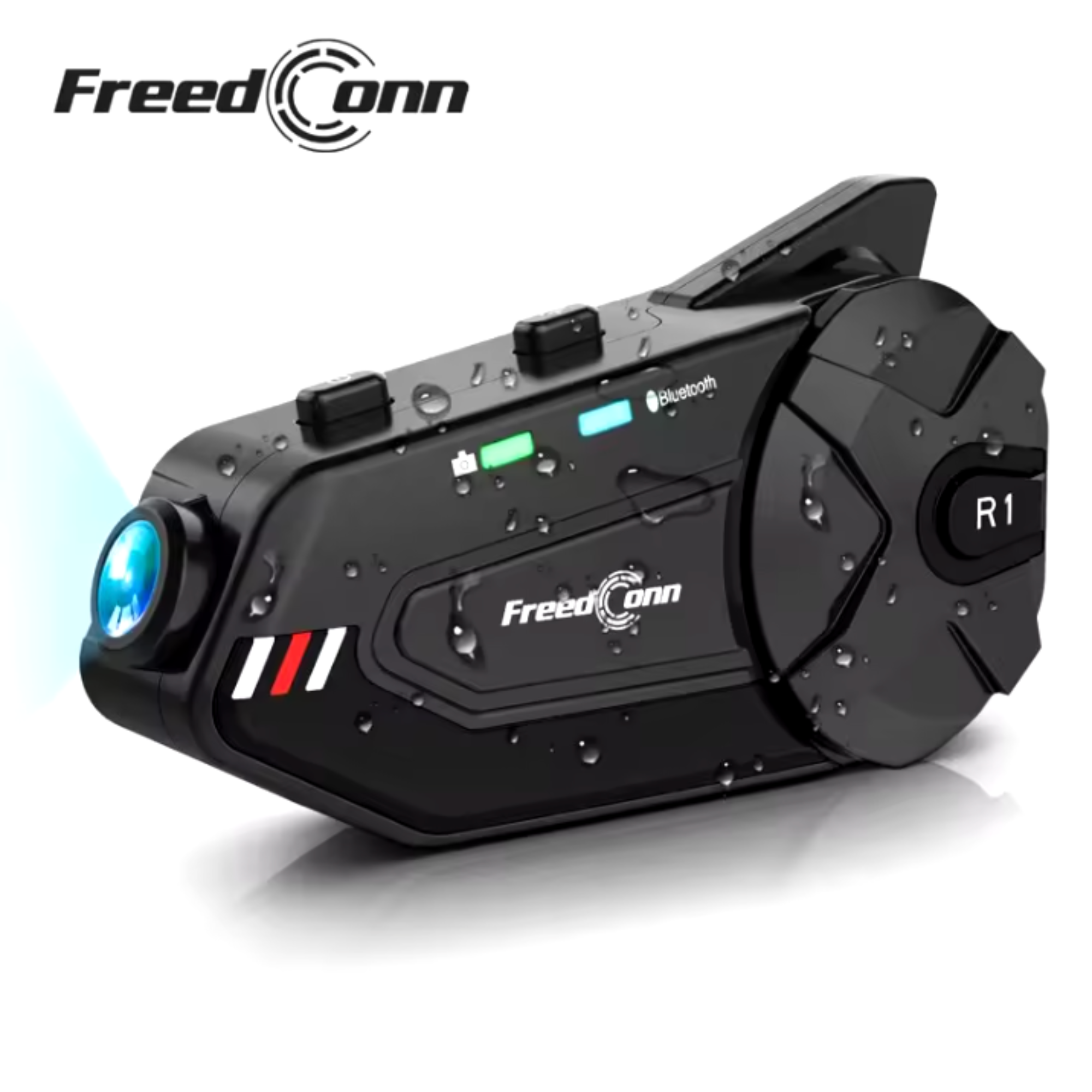 Мотогарнітура для шолома FreedConn R1 Plus Bluetooth з камерою (25860419)