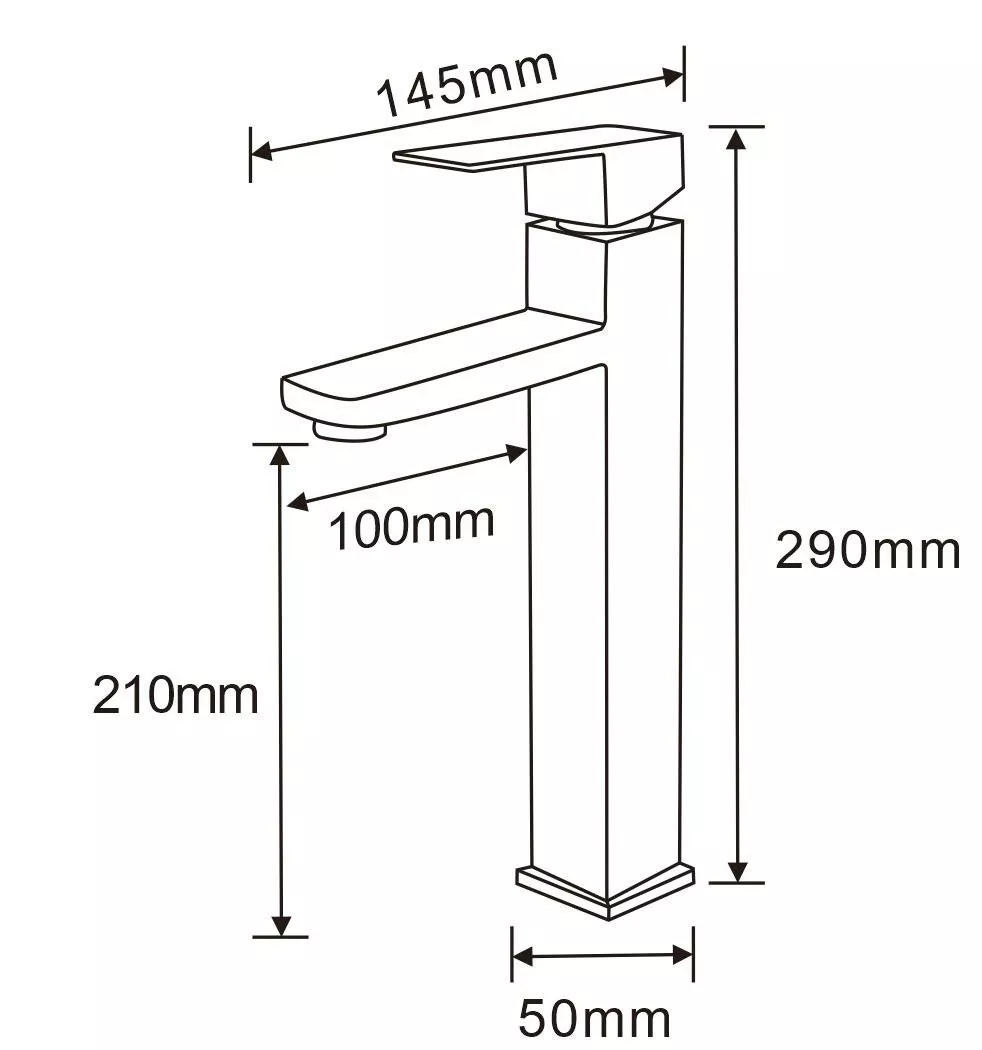 Смеситель для умывальника Wezer PRO11-02 (SQ-1044114) - фото 2