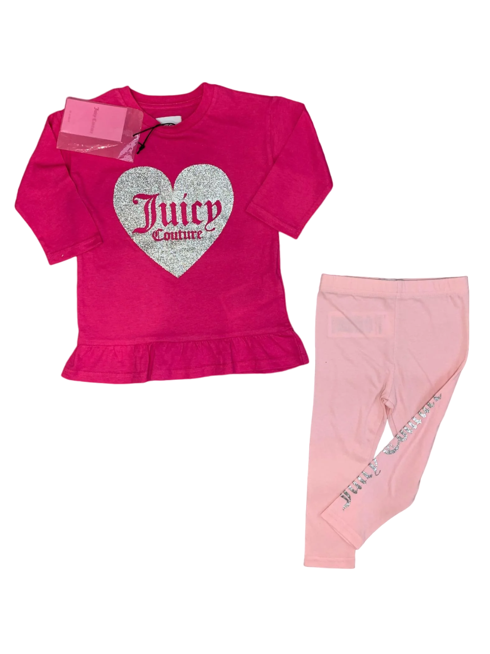 Костюмы детский Juicy Couture туника и лосины на 18 мес 86 см Розовый (0012672)