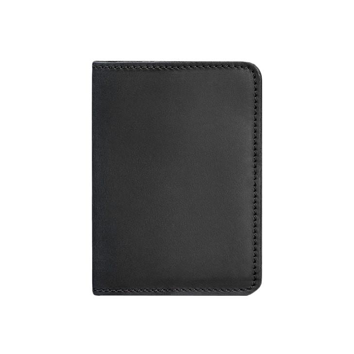 Обложка кожаная для паспорта и военного билета 1.3 Crazy Horse Черный (A-026745)