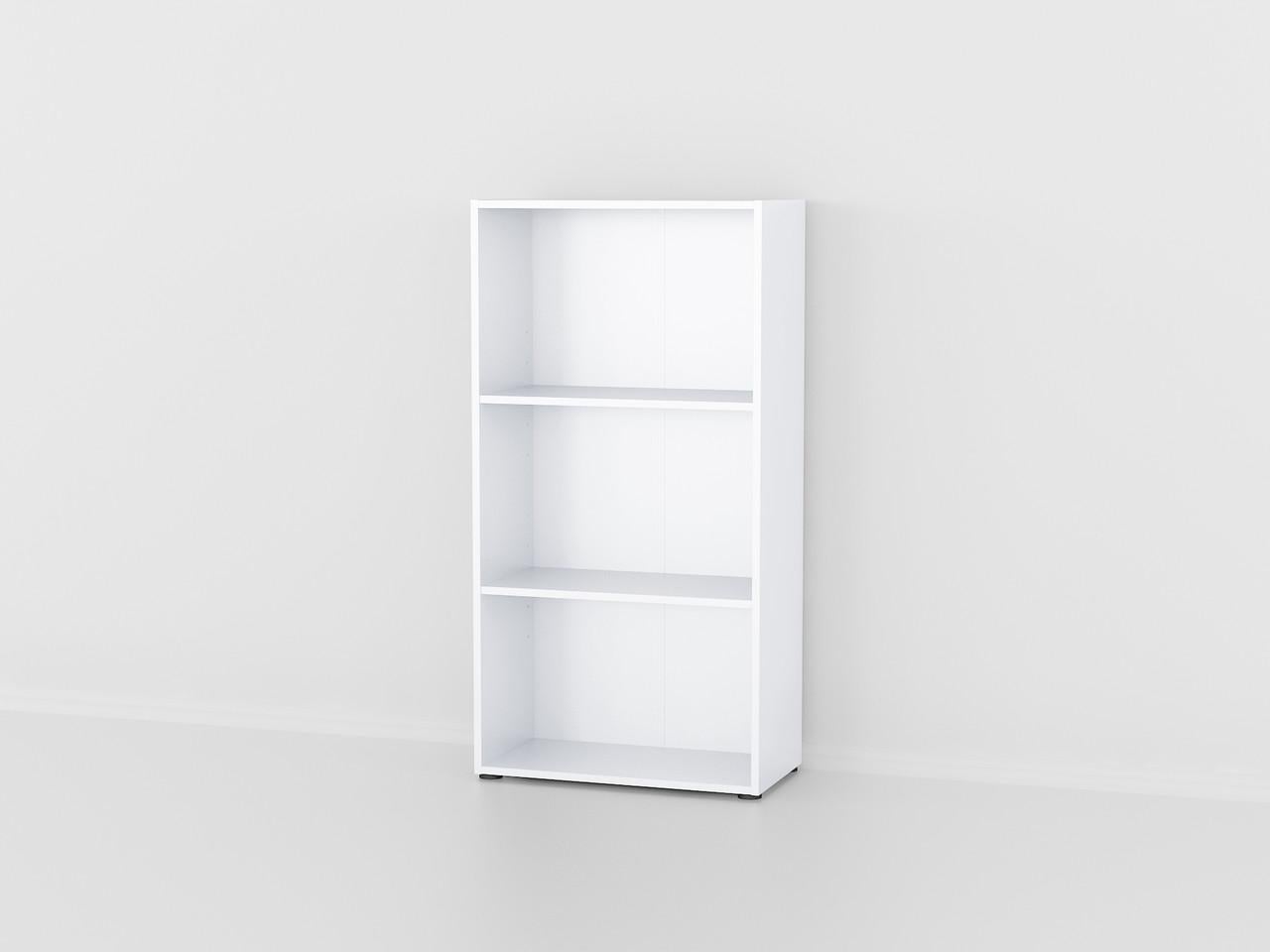 Стеллаж для книг и декора на 3 ячеек P-73 600х300х1165 мм Белый
