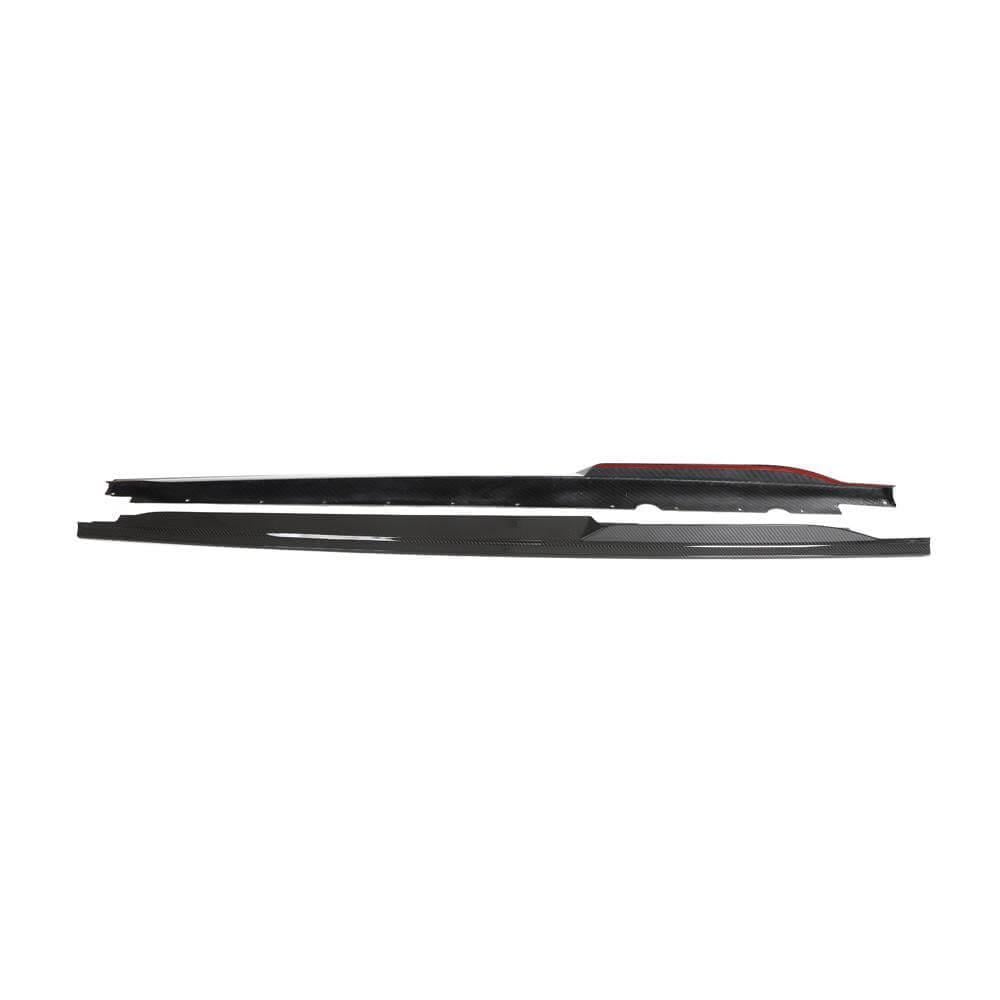 Боковые юбки DDCarbon для Audi R8 2015- гг. натуральный карбон ΩΩ (132916)