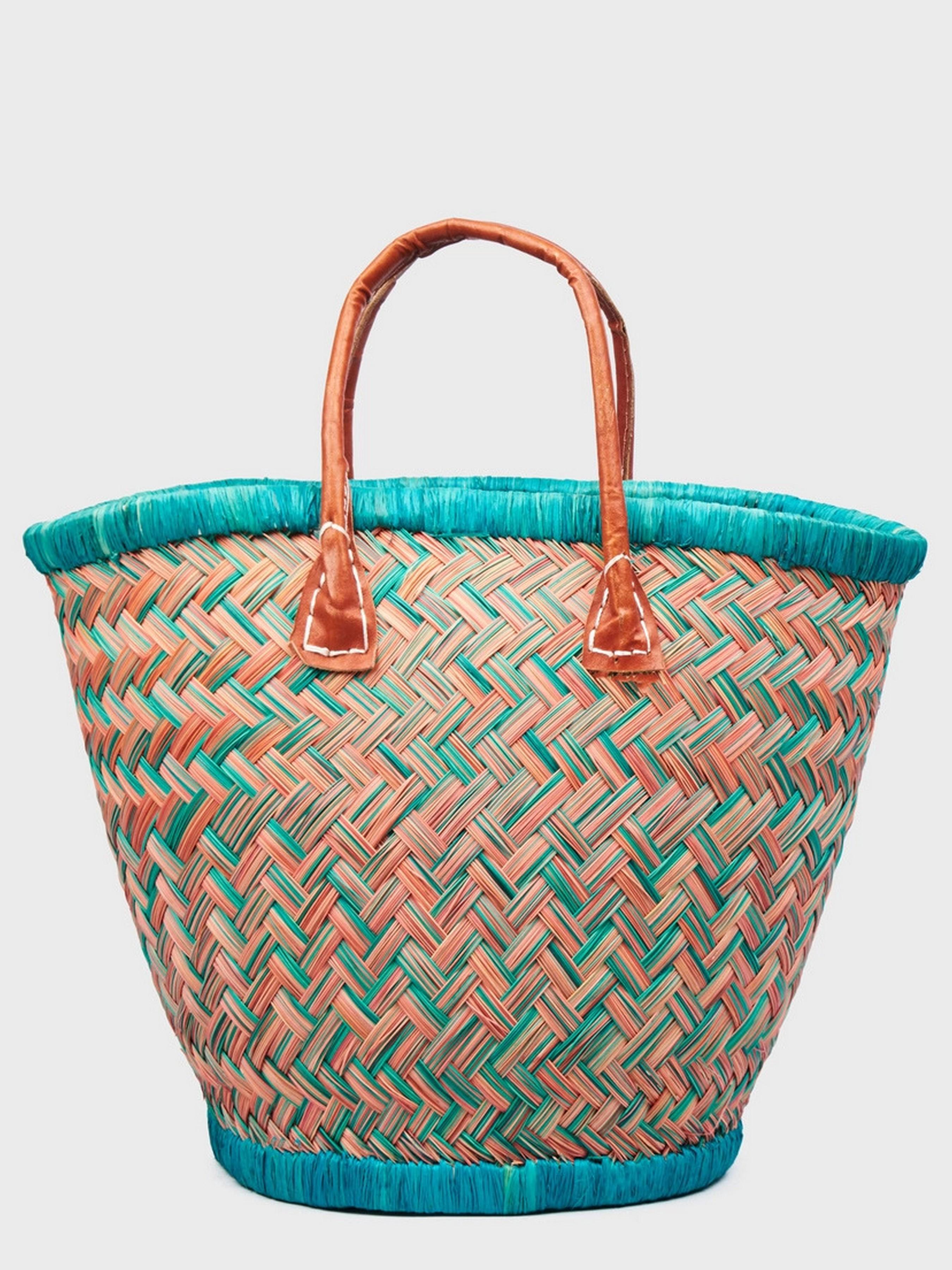 Пляжная сумка LE COMTOUR DE LA PLAGE Aravola MM_Bicolor_563 Горчично-зеленый