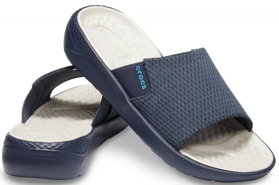 Шльопанці жіночі Crocs LiteRide Mesh Slide Navy р. 39-40 Синій (25629)