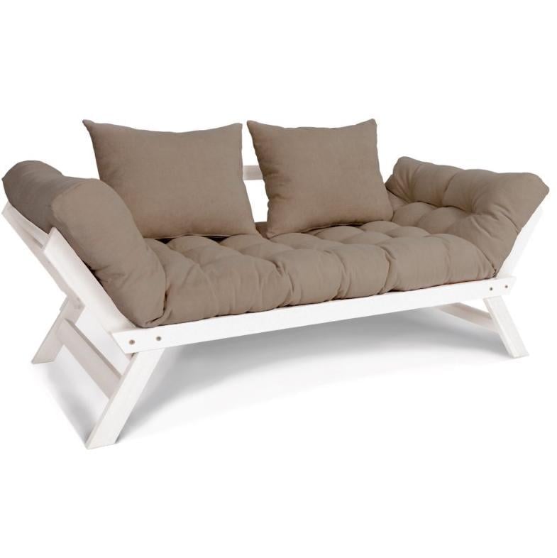 Диван-футон раскладной Woodman Allegro из массива дерева Белый/Бежевый - фото 1 Диван-футон раскладной Woodman Allegro из массива дерева Белый/Бежевый - фото 1
