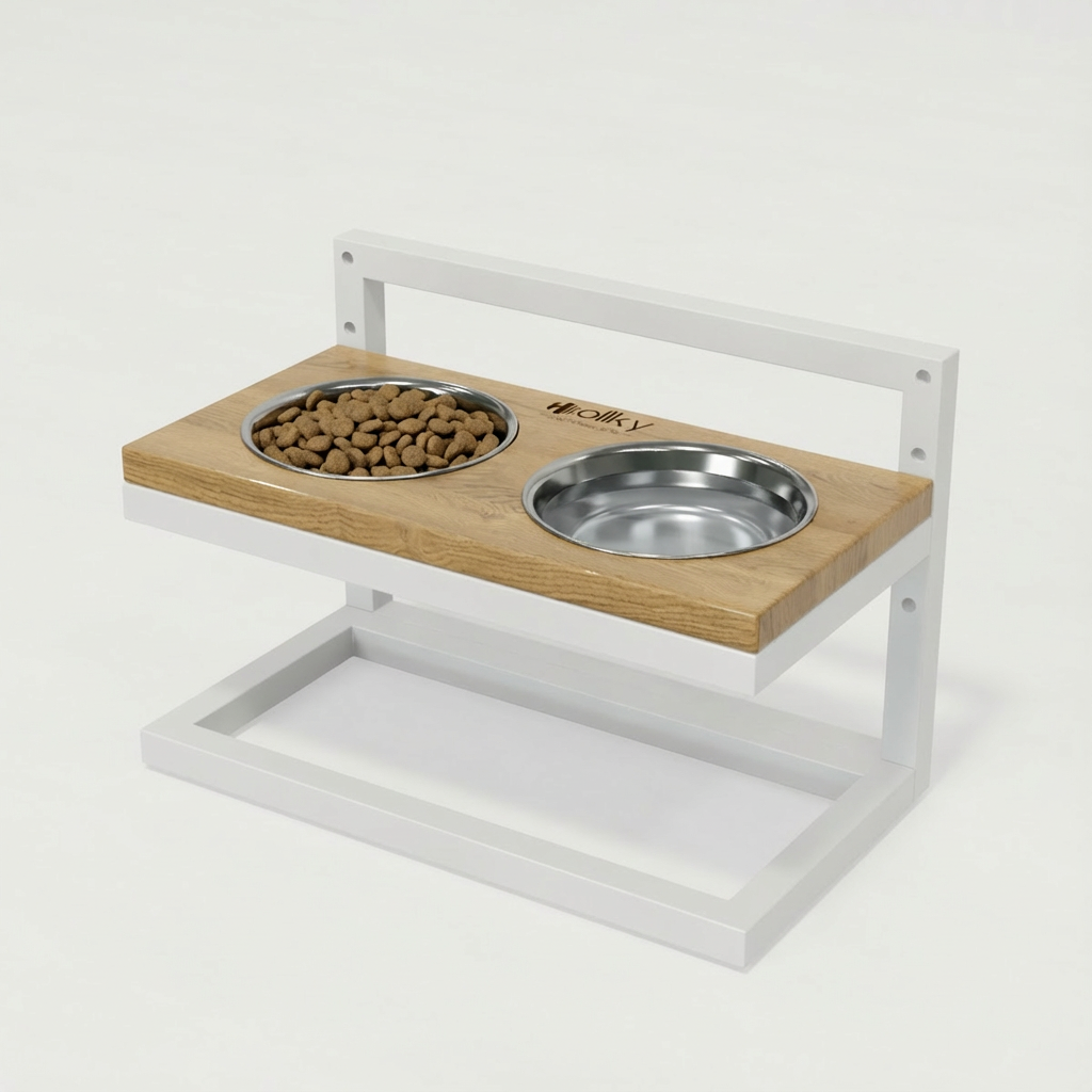 Миски на подставке с регулировкой высоты Hollky Flex S FS (422523-WHNT) - фото 2 Миски на подставке с регулировкой высоты Hollky Flex S FS (422523-WHNT) - фото 2