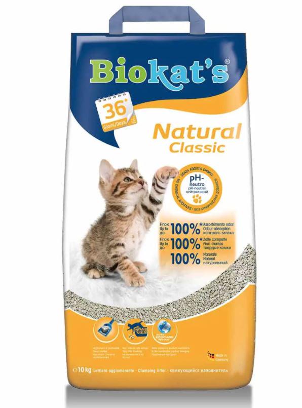 Наповнювач для туалету Biokat's Classic Natural 3в1 10 кг (G-617121/614642)